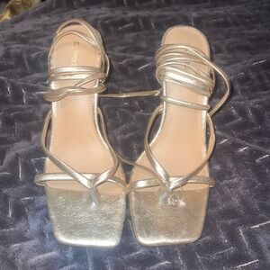 Brand new Express gold heels